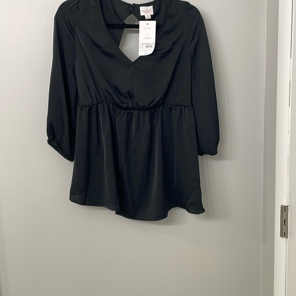 Elegant Black Women's Top Maternity